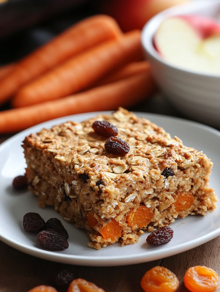 Apple Carrot Oat Breakfast Bake – No Sugar, Pure Goodness!