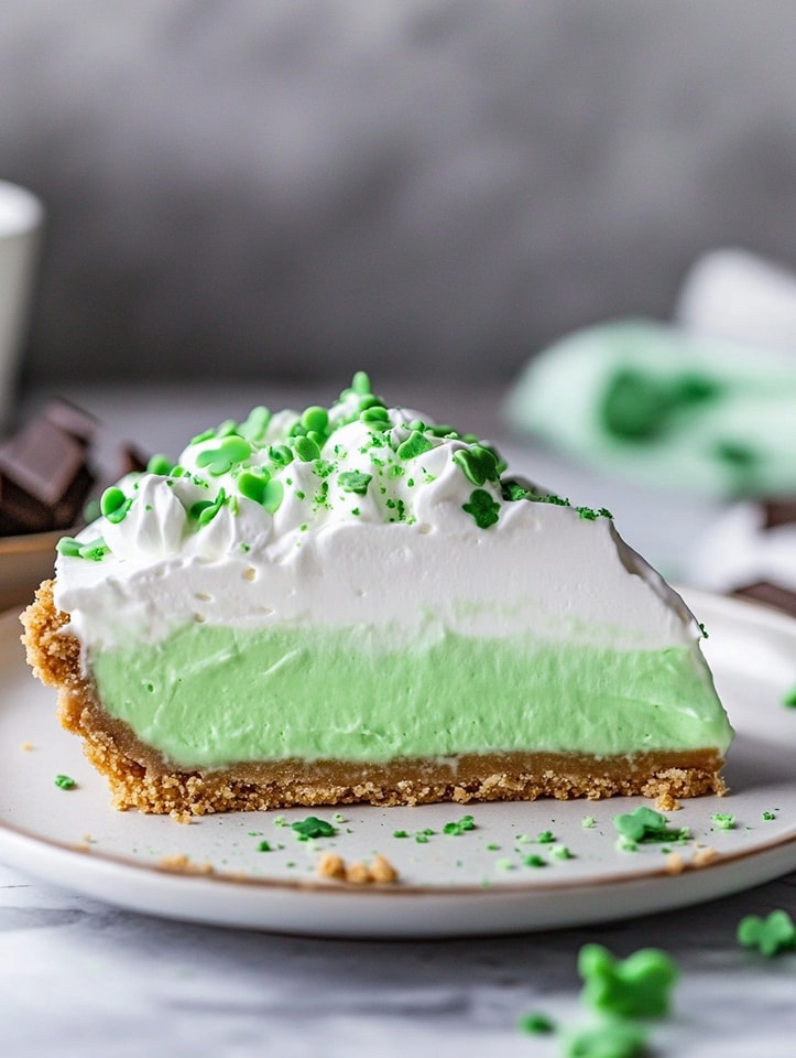Festive Shamrock Shake Pie – A No-Bake Delight!