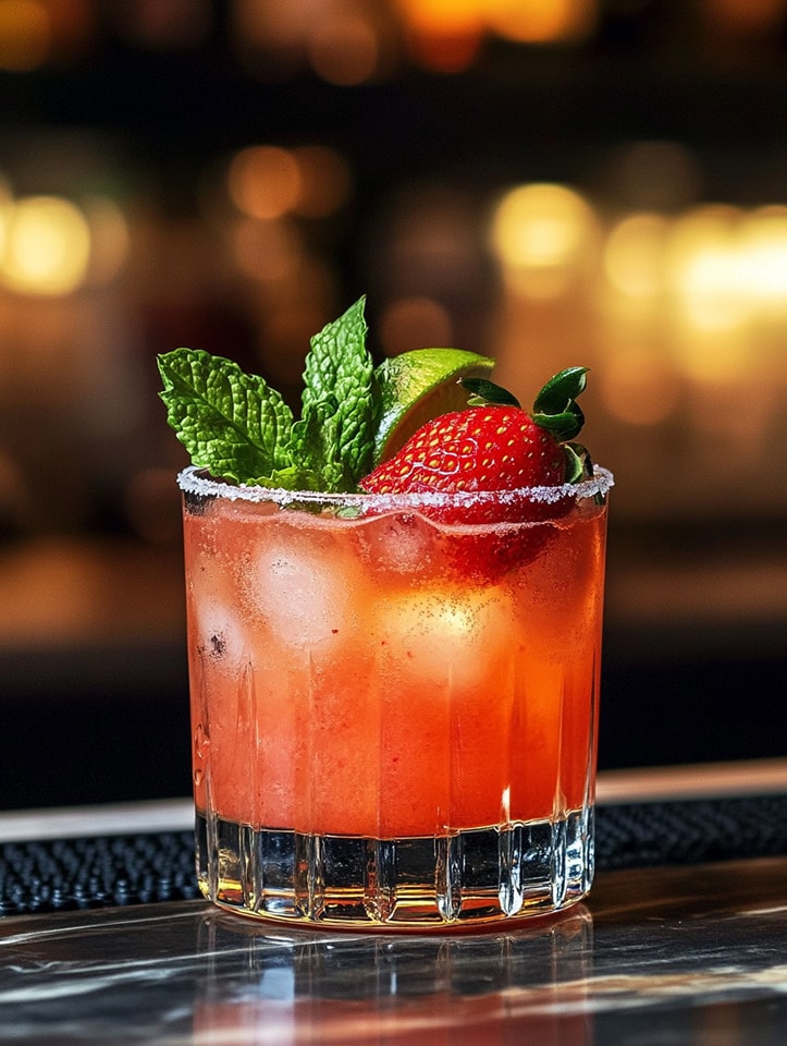 Ultimate Strawberry Tequila Fizz