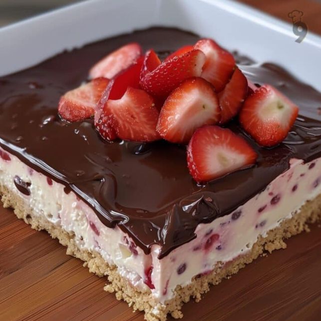 Strawberry Chocolate Layered Dessert