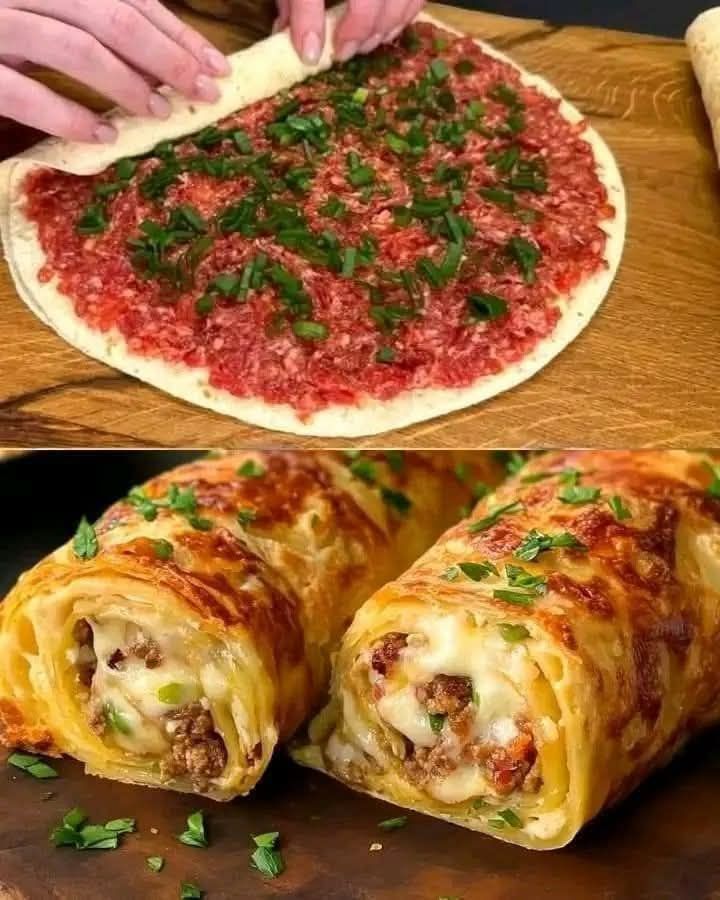 Cheesy Tortilla Meat Bake