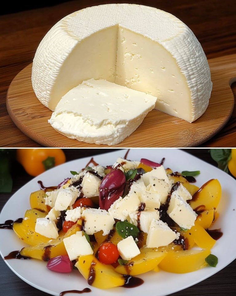 Homemade cheese made from
