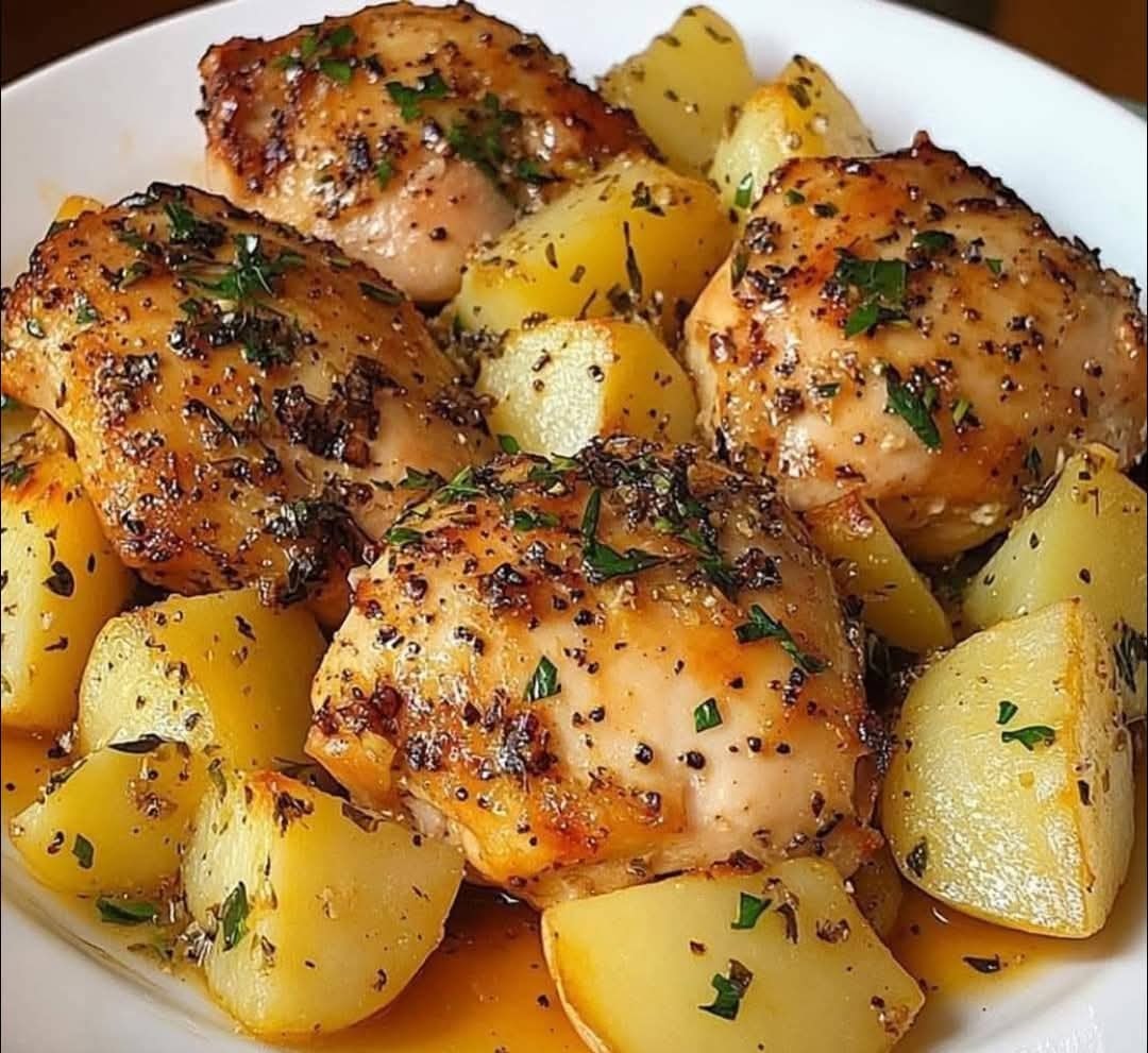 Greek Lemon Chicken And Potatoes