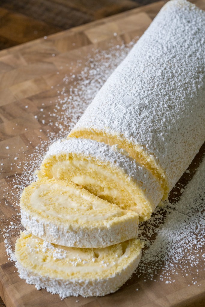 Double Lemon Roll Cake