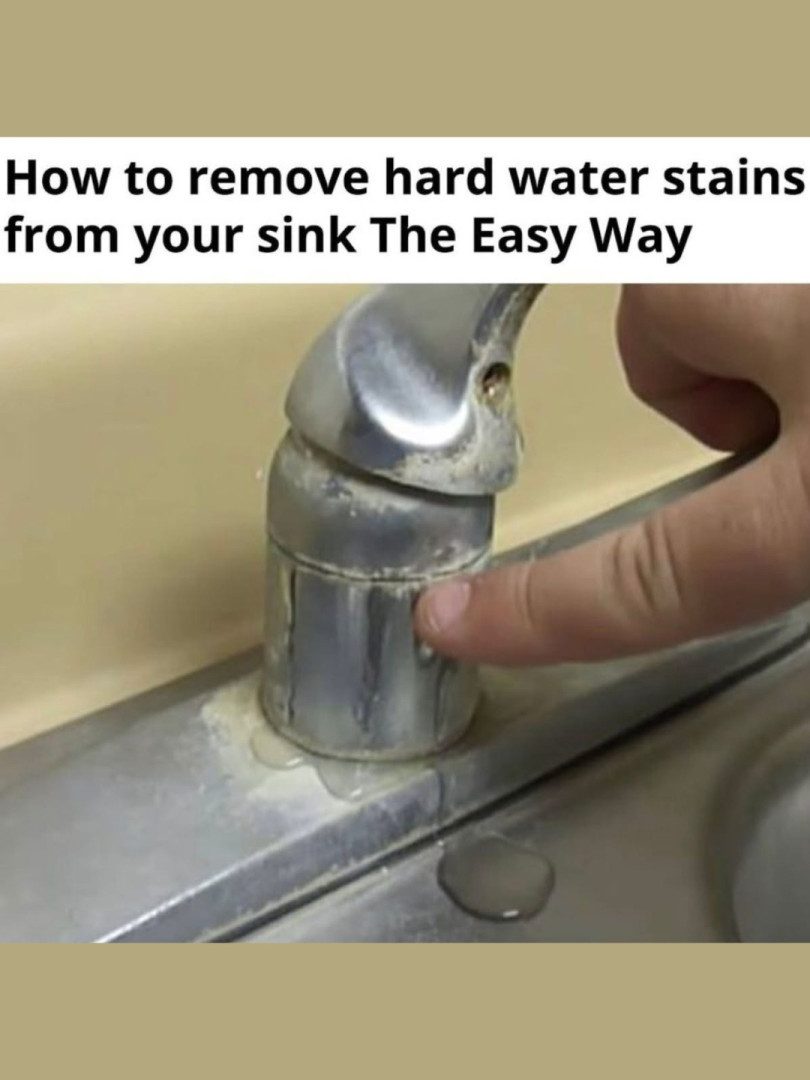 How To Clean Hard Water Stains From A Sink Or Faucet