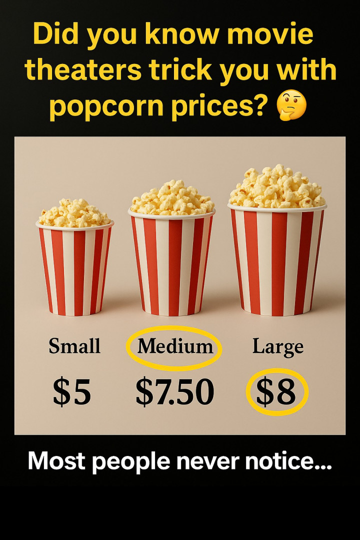 Movie theaters don’t just sell snacks… they sell psychology. Here’s the sneaky secret behind why you almost always buy the large.