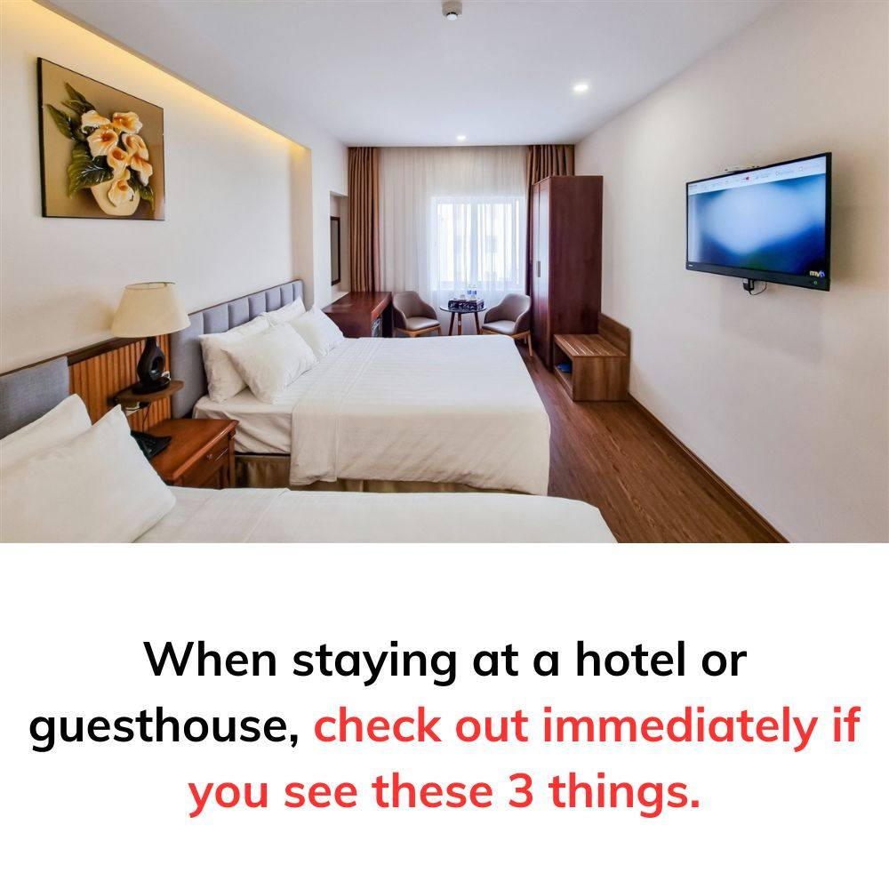 check out immediately