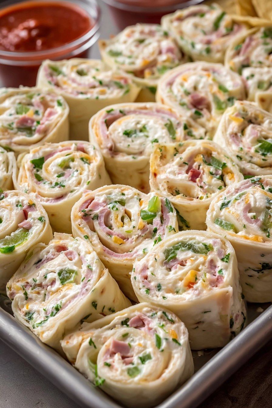 Vegetable Cream Cheese Tortilla Roll Ups