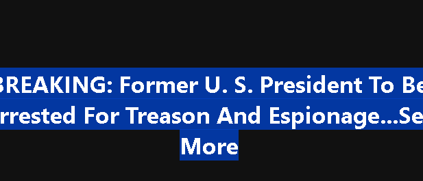 BREAKING: Former U.S. President to Be
