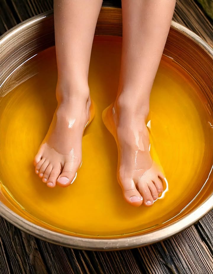 I soaked my feet in apple cider vinegar. 15 mins later, this is what happened