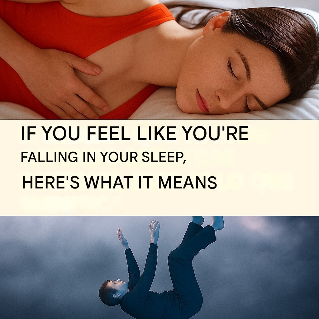 If you feel like you’re falling when you’re sleeping, here’s what it means