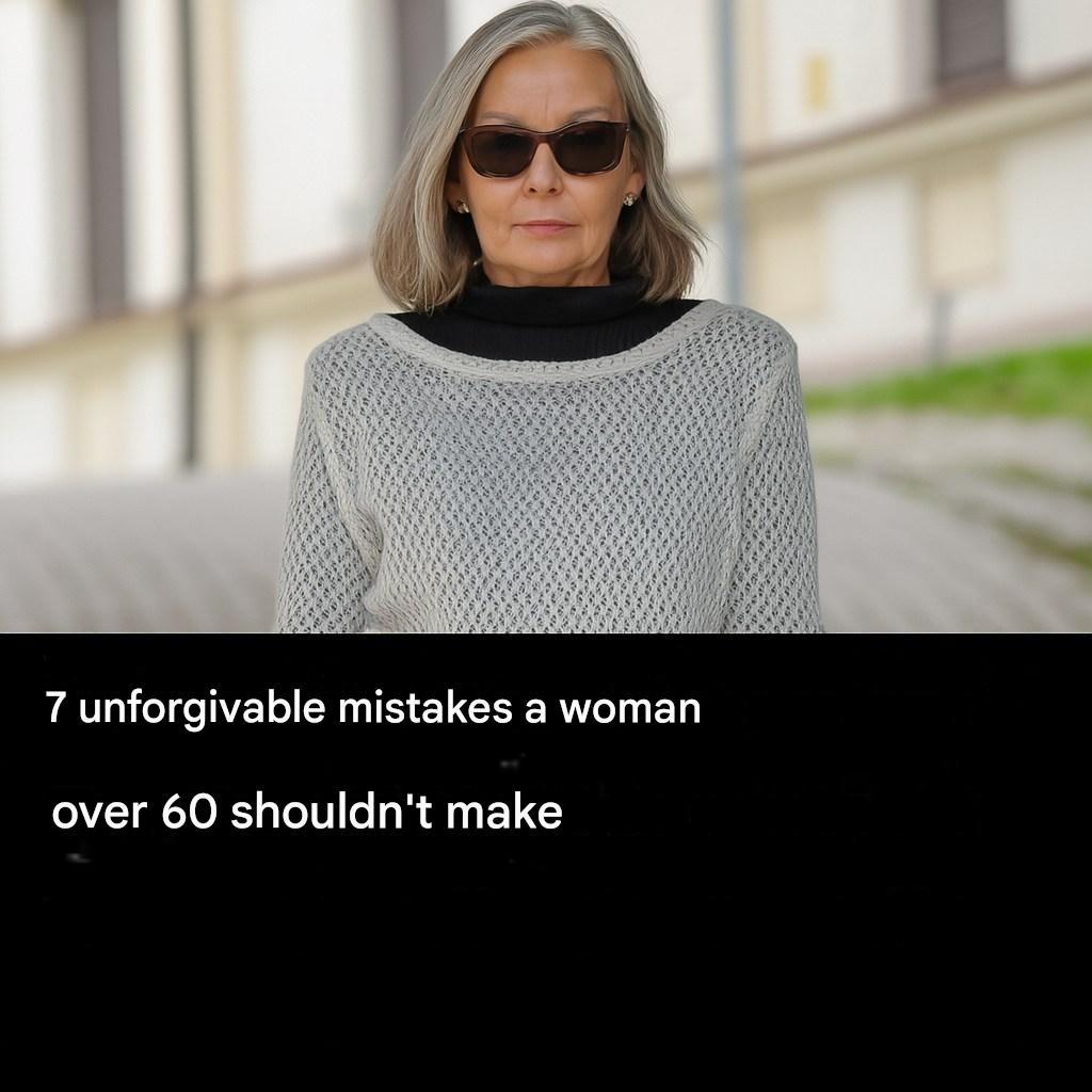 7 things women over 60 should never do: These mistakes are unforgivable.