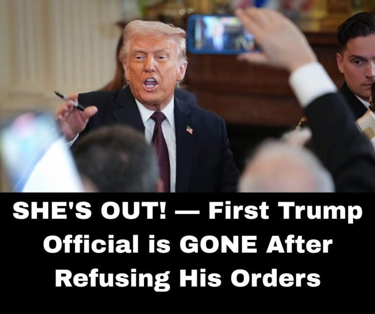 SHE’S OUT! First Trump official gone after defying his orders… See below for details!