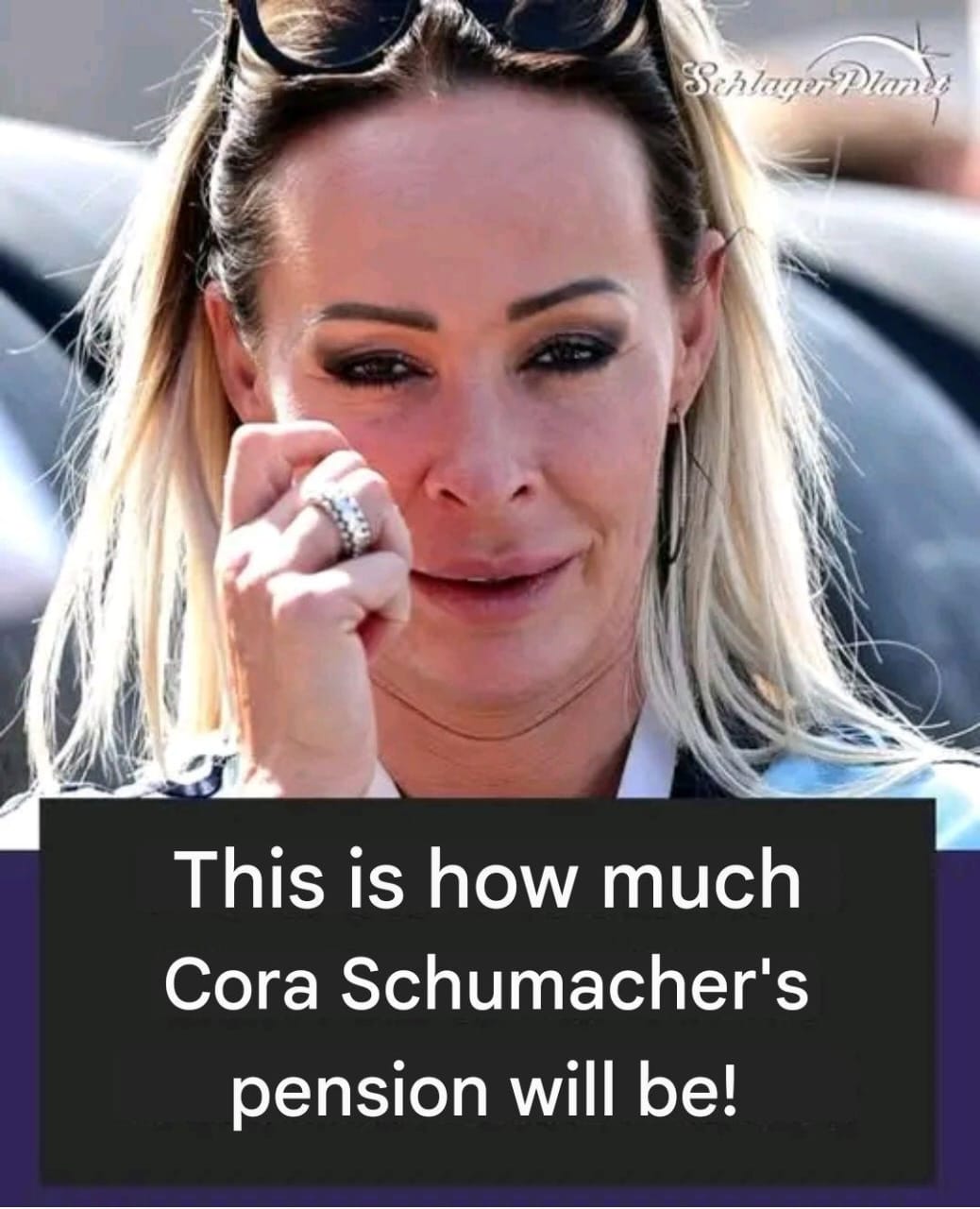Cora Schumacher reveals how high her pension will be later.