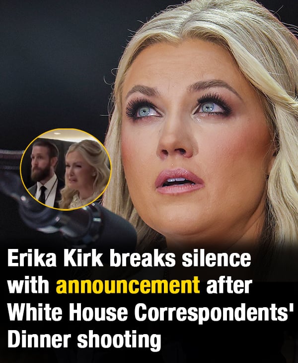 Erika Kirk breaks silence with announcement after White House Correspondents’ Dinner shooting