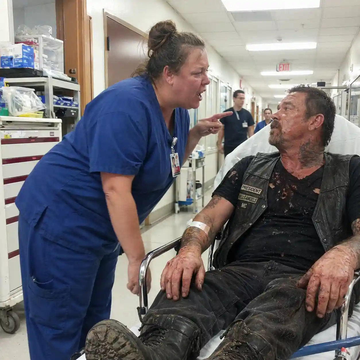 I Refused To Treat A Bleeding Biker Because They’re Gangsters And Criminals