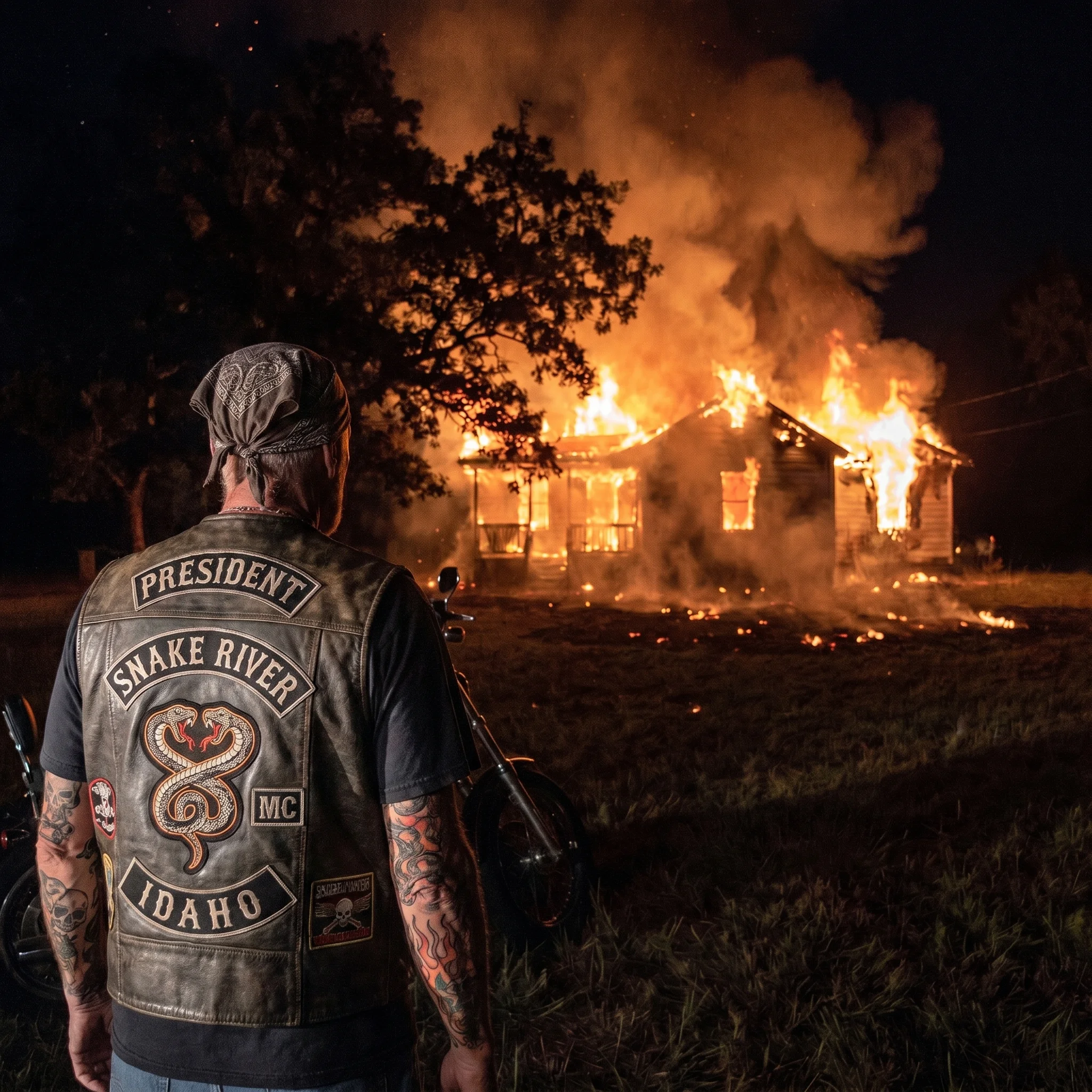 Bikers Burned My House Down the Night Before the Bank Could Take It