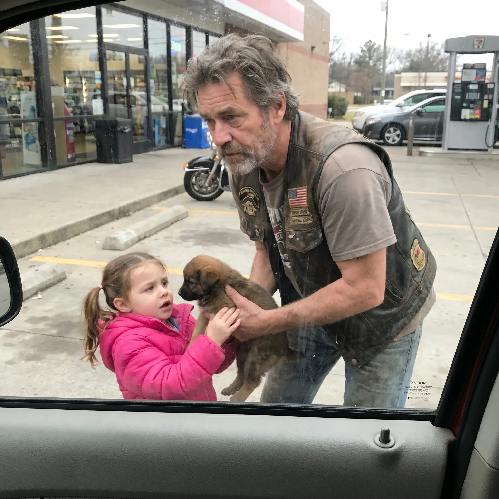 Biker Stole a Puppy Out of a Little Girl’s Arms and Rode Off With It